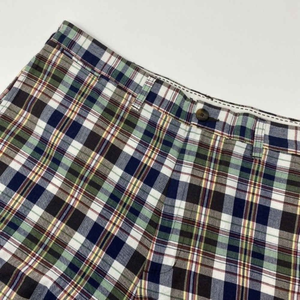 Lands‎ End Tartan Plaid Bermuda Shorts Size 38 Men's Preppy